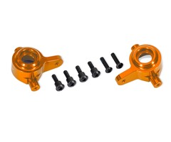 Traxxas 9064-ORNG - Orange Aluminum Steering Blocks (L&R)