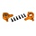 9064-ORNG - Orange Aluminum Steering Blocks (L&R)