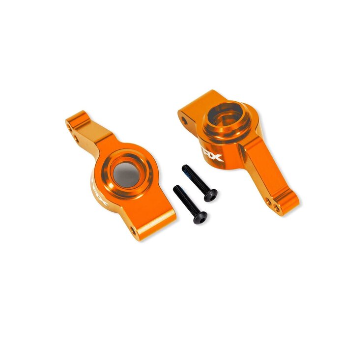 Traxxas 9065-ORNG - Orange Aluminum Stub Axle Carriers (L&R)