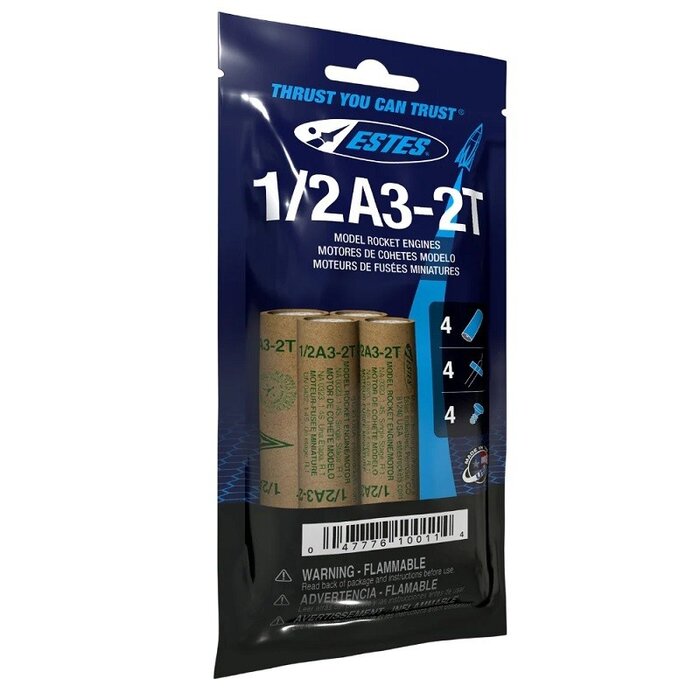 Estes Rockets EST10011 - 1/2A3-2T Model Rocket Engines (4pk)