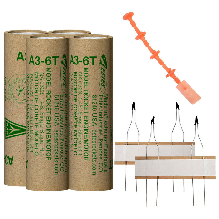 Estes Rockets EST10014 - A3-6T Model Rocket Engines, (4pk)
