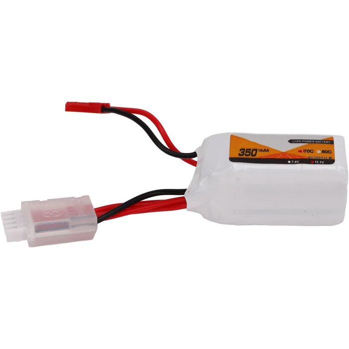 FDIT-JST-11.1V-350MAH - Fdit 350Ah RC Lipo Battery High Efficiency Discharge Rate 3S JST Plug Connector 11.1V 70C Lipo Battery for UAV, Remote Control Ship, Remote Control Vehicle
