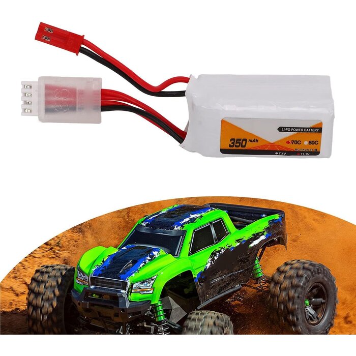FDIT-JST-11.1V-350MAH - Fdit 350Ah RC Lipo Battery High Efficiency Discharge Rate 3S JST Plug Connector 11.1V 70C Lipo Battery for UAV, Remote Control Ship, Remote Control Vehicle