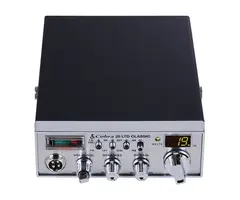 Cobra CCBP25LT01 - Cobra® 40-Channel AM/FM Compact Professional CB Radio with Microphone, Chrome Face, 25 LTD® Classic