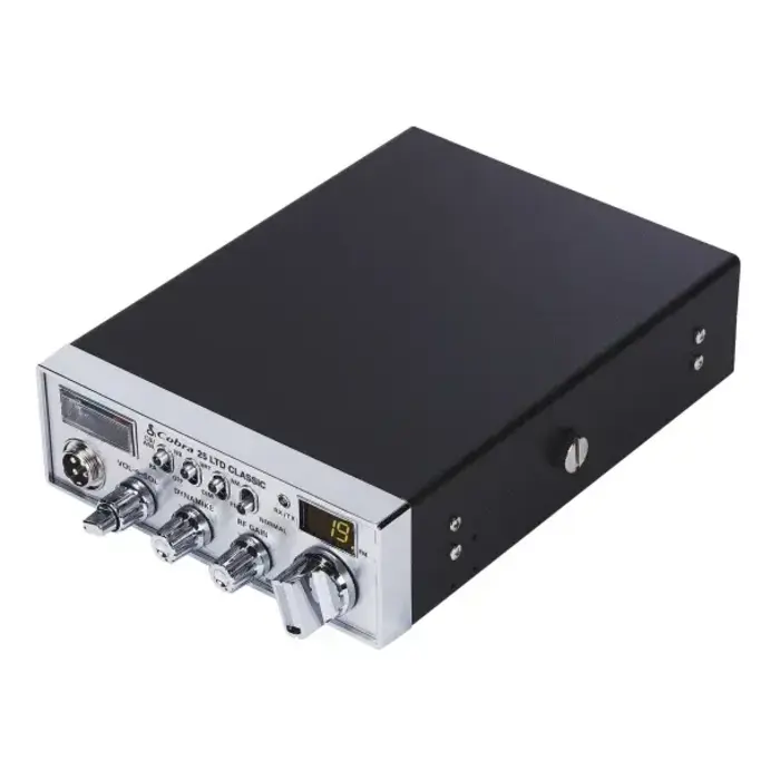 Cobra CCBP25LT01 - Cobra® 40-Channel AM/FM Compact Professional CB Radio with Microphone, Chrome Face, 25 LTD® Classic