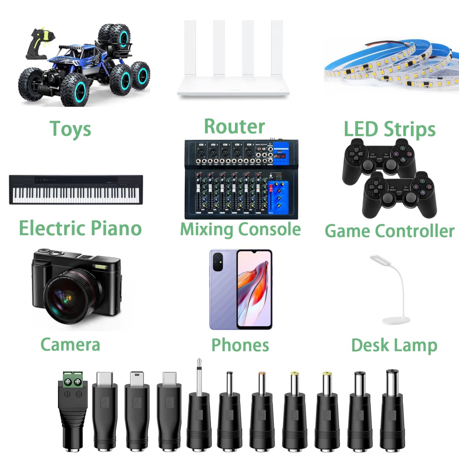 6.5ft (2m) USB to Type M Barrel Cable - USB to 5.5mm 5V DC Cable - USB to Barrel Jack 5V DC Plug