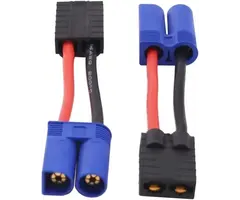 W-M/EC52F/TRX - Quthort Male EC5 to Female Traxxas 12 Gauge 5cm Silicone Wire