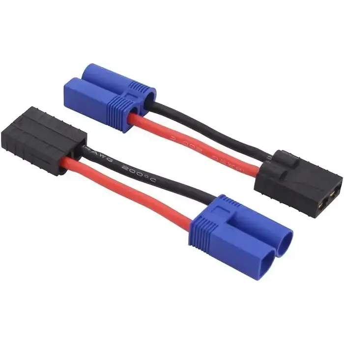W-M/EC52F/TRX - Quthort Male EC5 to Female Traxxas 12 Gauge 5cm Silicone Wire