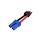 W-F/EC52M/TRX - Quthort Female EC5 to Male Traxxas 12 Gauge 5cm Silicone Wire