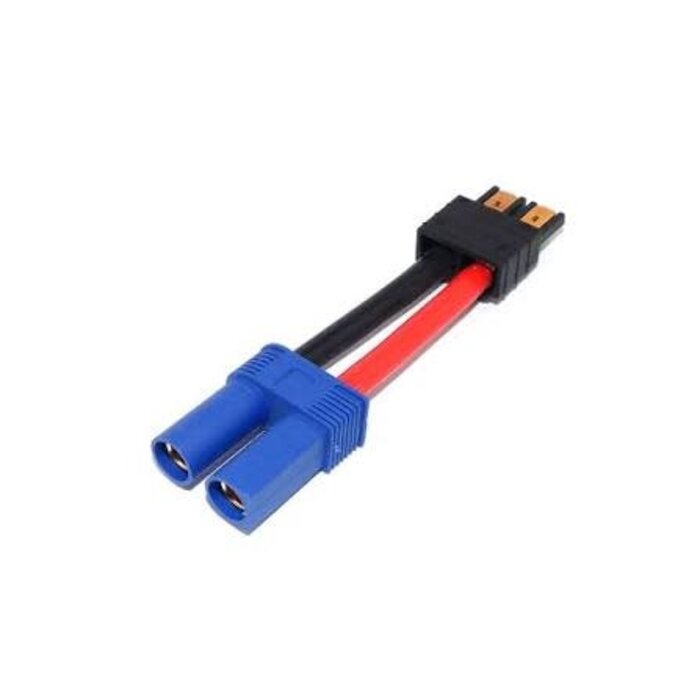 W-F/EC52M/TRX - Quthort Female EC5 to Male Traxxas 12 Gauge 5cm Silicone Wire
