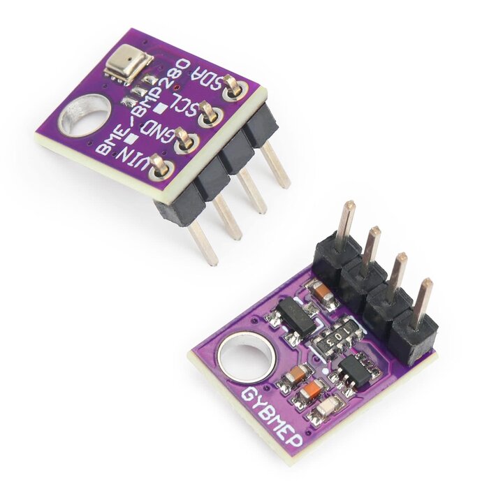 GY-BME280 - Qoroos BME280 5V Sensor Module Atmospheric Pressure Temperature Humidity Sensors I2C SPI Breakout GY-BME280