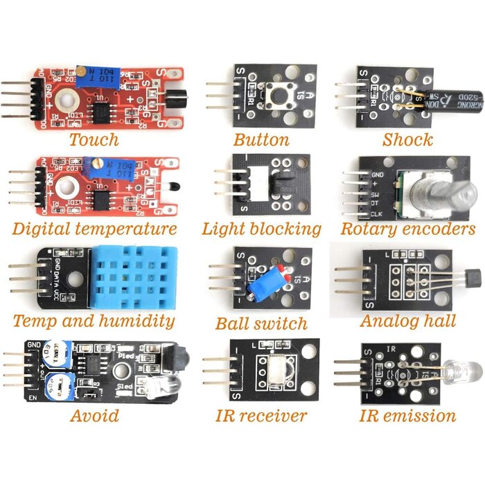 38IN1-SNSR-MOD-KIT - DEYUE 38 in 1 Sensor Module kit for Arduino Rapsberry Pi Project
