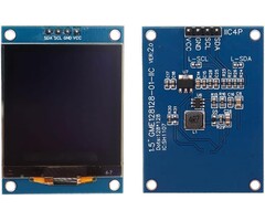 HiL-1.5IN-DSPLY-MOD - HiLetgo 1.5" SH1107 128x128 OLED Display Module 1.5 Inch IIC I2C 4 Pin OLED Screen LCD Display White
