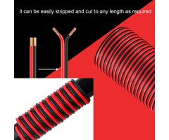 10AWG-ELEC-BLK/RED/FT - VIABRICO Per/FT Black 10 Gauge Electrical Wire, for Automotive Power/Ground, Battery Cable, Car Audio, RV, Amp, CCA, Automotive Wire, Amp Kit, Battery Cables