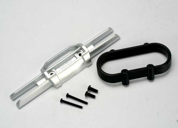 Traxxas 5336 - Bumper, rear/ bumper mount, rear/ 4x10mm BCS (2)/ 3x25mm BCS (2)