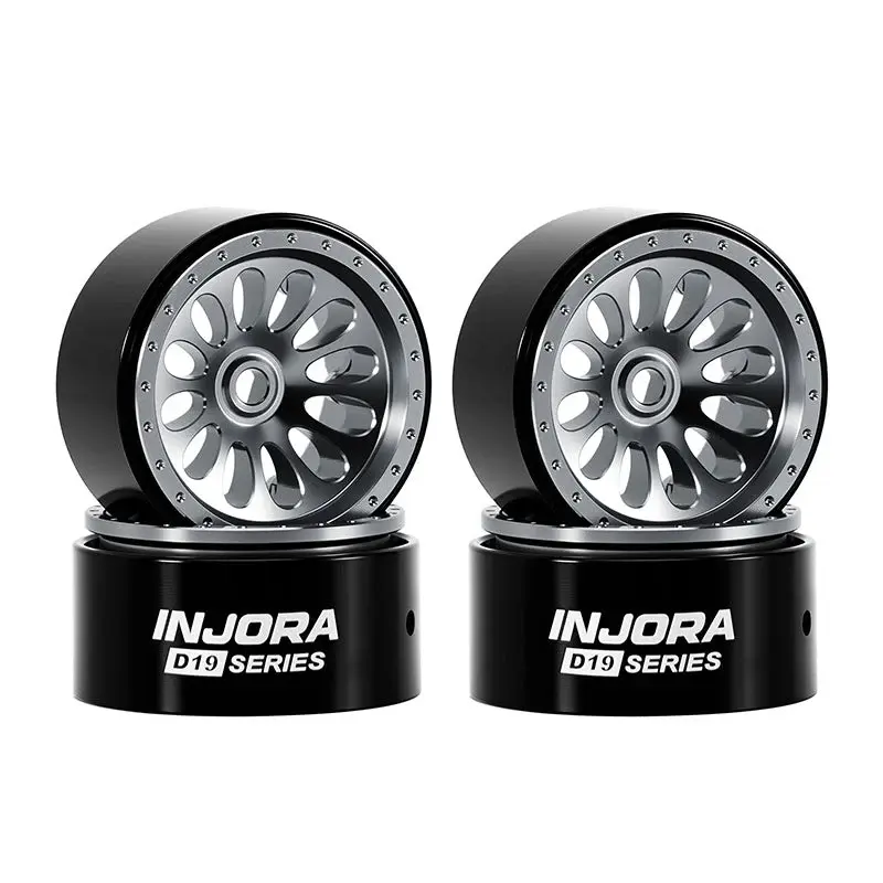 INJORA INJORA 0.7" D19 Ripple Aluminum Wheels for 1/30 SCX30 (W7005)