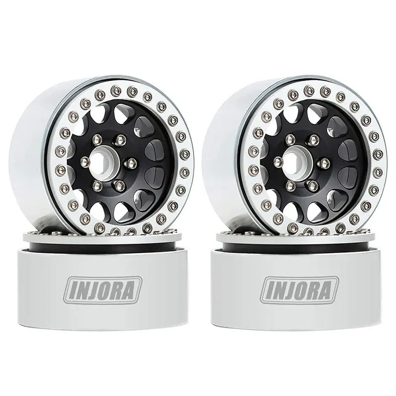 INJORA INJORA 4PCS 1.9" Aluminum Beadlock Wheels for 1/10 RC Crawler