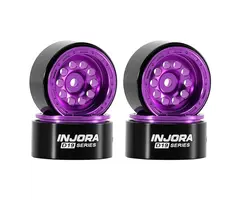 INJORA INJORA 0.7" D19 Aluminum Wheels for 1/30 SCX30 (W7008) (4)