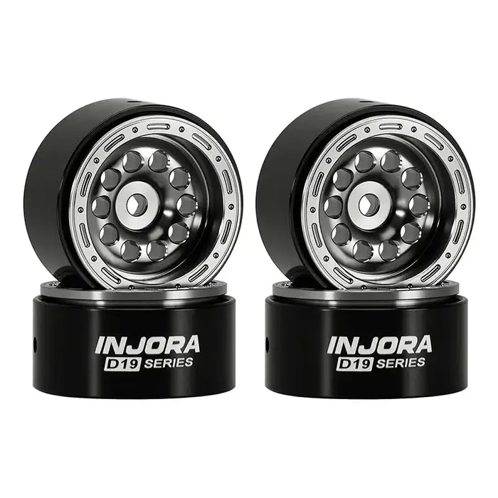 INJORA INJORA 0.7" D19 Aluminum Wheels for 1/30 SCX30 (W7008) (4)