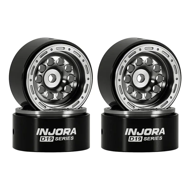 INJORA INJORA 0.7" D19 Aluminum Wheels for 1/30 SCX30 (W7008) (4)