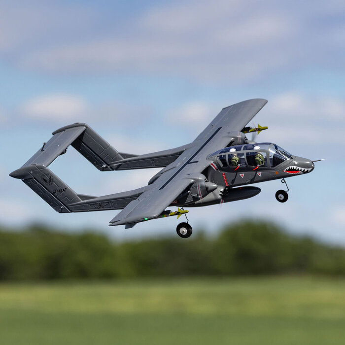 E-flite EFLU35050 - E-flite Micro OV-10 Bronco 645mm BNF Basic with AS3X and SAFE Select