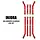 SCX24-72RD - INJORA 8PCS Red Aluminum High Clearance 4 Links Set for Axial SCX24 Deadbolt Betty