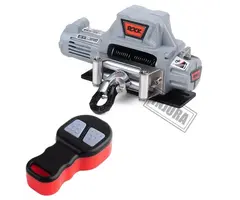 INJORA CRAW18289_GL - INJORA Gray Metal Automatic Winch Wireless Remote Controller System for 1/10 RC Crawler