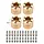 JH12-18-4 - INJORA 18mm Heavy Brass Wheel Hex Hub Extenders Adapters for 1.9 2.2 Beadlock Wheel Rims
