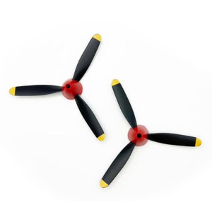 RageRC 3-Blade Propeller & Spinner (2); P-40