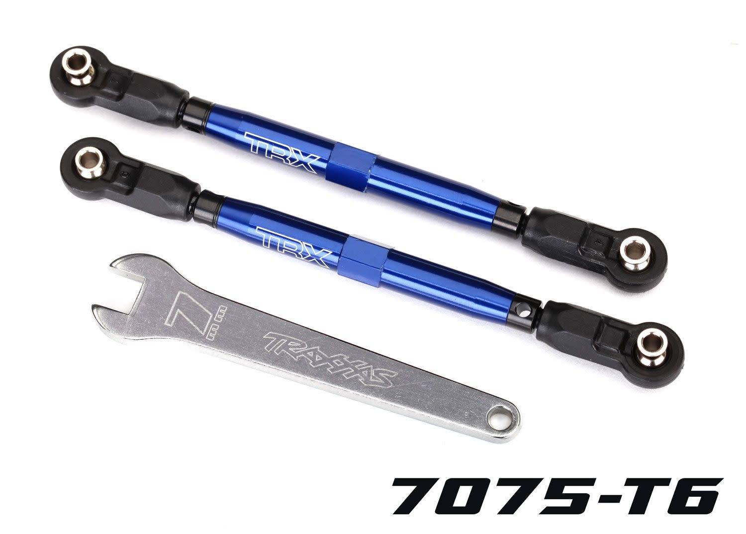 Traxxas 8547X - TUBES 102 mm Blue Aluminum Toe Links (2)