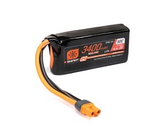 SPEKTRUM SPMX-1047 - 11.1V 3400mAh 3S 50C Smart G2 Trail Pro LiPo Battery: IC3 (for Crawler chassis)