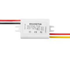 EM-POWER-0025 - Envistia Miniature 12V to 5V Step Down DC to DC Voltage Converter 3A 15W Waterproof Power Supply Module