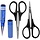 Body Reamer 0-14mm Hole Puncher w/Sleeve & Curved Scissors Set for RC Car Bodyshell Hobby Tools
