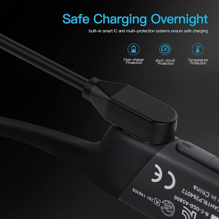 SKOKZ-CHRGR-3FT - AWINNER Magnetic Charger Cord Compatible for Aftershokz Aeropex AS800, Shokz OpenRun Pro, OpenRun, OpenRun Mini, OpenComm Bone Conduction Headphones