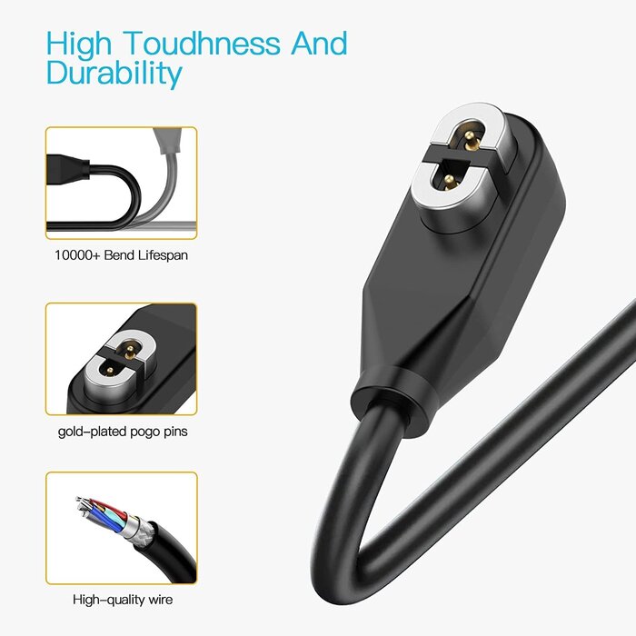 SKOKZ-CHRGR-3FT - AWINNER Magnetic Charger Cord Compatible for Aftershokz Aeropex AS800, Shokz OpenRun Pro, OpenRun, OpenRun Mini, OpenComm Bone Conduction Headphones
