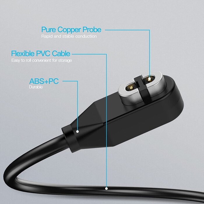 SKOKZ-CHRGR-3FT - AWINNER Magnetic Charger Cord Compatible for Aftershokz Aeropex AS800, Shokz OpenRun Pro, OpenRun, OpenRun Mini, OpenComm Bone Conduction Headphones