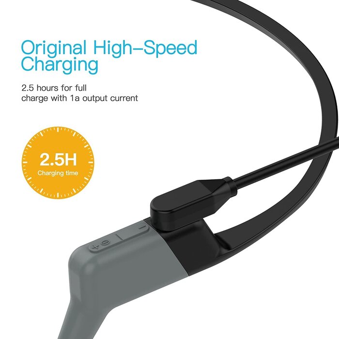 SKOKZ-CHRGR-3FT - AWINNER Magnetic Charger Cord Compatible for Aftershokz Aeropex AS800, Shokz OpenRun Pro, OpenRun, OpenRun Mini, OpenComm Bone Conduction Headphones
