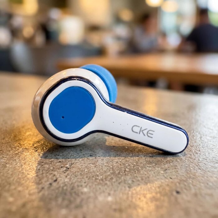 Cke-c808 - CKE Wireless Earbuds - Active Noise Cancelling Bluetooth Headphones with ENC, 3 EQ Sound Modes (HIFI/BASS/ROCK), 400mAh Charging Case, Low Latency Game Mode, and 30H Total Playtime - White