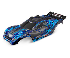 Traxxas 6717X - Body, Rustler® 4X4 VXL, Silver (painted, decals applied) (assembled with front & rear body mounts and rear body support for clipless mounting)
