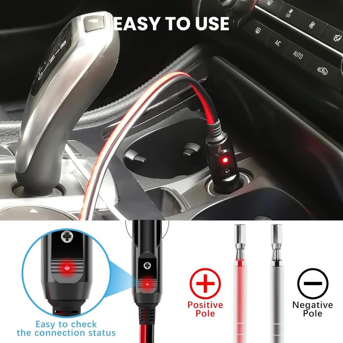 CG3-1 - YONHAN Cigarette Lighter Male Plug 12V Fused Replacement