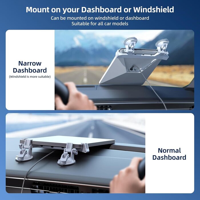 M-SL-CAR-MNT - DuHeSin Starlink Mini Car Mount for Dashboard, Star-Link Mini Suction Cup Mount