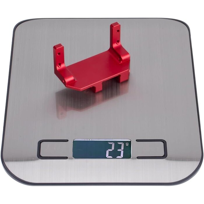 1/10-SVO-AXL-MNT-RED - YSKMLOLP SCX10 III Red Servo on Axle Mount, AR45P Portal Axle 4-Link Suspension for 1/10 RC Crawler Car SCX10 III Aluminum Alloy Upgrade Parts