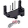 1/10-SVO-AXL-MNT-BLK - YSKMLOLP SCX10 III Black Servo on Axle Mount, AR45P Portal Axle 4-Link Suspension for 1/10 RC Crawler Car SCX10 III Aluminum Alloy Upgrade Parts