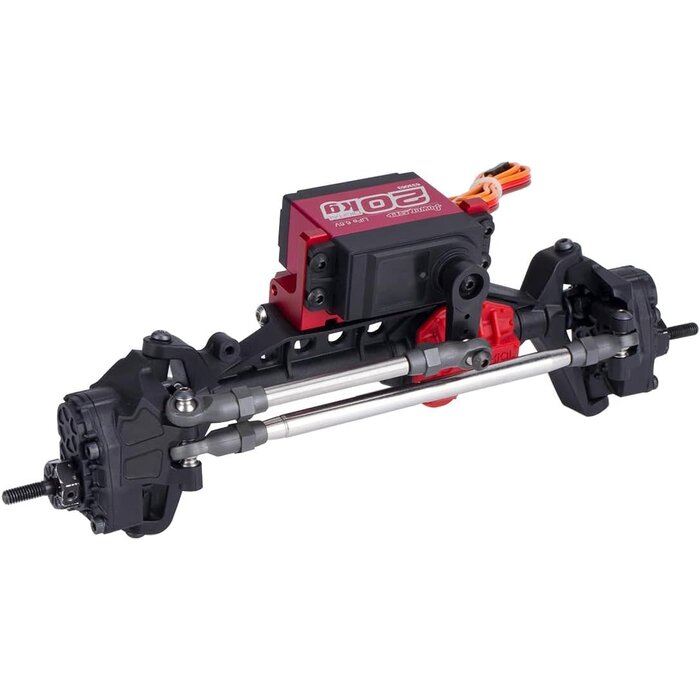 1/10-SVO-AXL-MNT-SLVR - YSKMLOLP SCX10 III Silver Servo on Axle Mount, AR45P Portal Axle 4-Link Suspension for 1/10 RC Crawler Car SCX10 III Aluminum Alloy Upgrade Parts