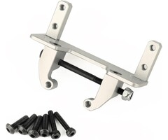 1/10-SVO-MNT-SLVR - RZXYLRC 1/10 Silver Metal Axle Servo Mount Base Stand for Axial SCX10 II 90046 AR44 Axle RC Crawler Car Upgrade Part