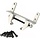 1/10-SVO-MNT-SLVR - RZXYLRC 1/10 Silver Metal Axle Servo Mount Base Stand for Axial SCX10 II 90046 AR44 Axle RC Crawler Car Upgrade Part