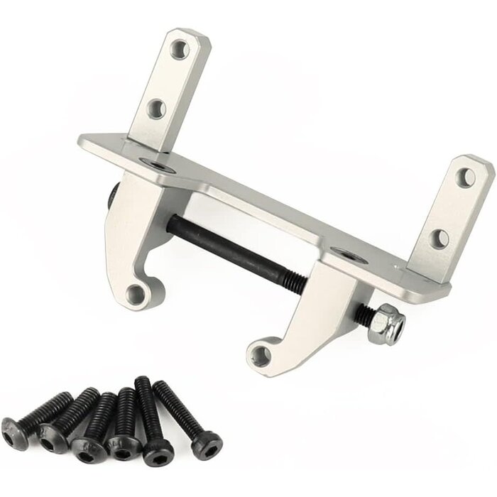 1/10-SVO-MNT-SLVR - RZXYLRC 1/10 Silver Metal Axle Servo Mount Base Stand for Axial SCX10 II 90046 AR44 Axle RC Crawler Car Upgrade Part