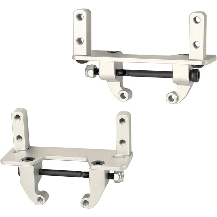 1/10-SVO-MNT-SLVR - RZXYLRC 1/10 Silver Metal Axle Servo Mount Base Stand for Axial SCX10 II 90046 AR44 Axle RC Crawler Car Upgrade Part
