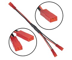 1/F-2/F-JST-Y - Share Goo JST Y Harness Female to Dual Female , JST Female/Female Y Parallel Cable Harness Wire Compatible with Traxxas Tamiya Redcat Axial 1/10 RC Crawler Cooling Fan ESC Battery Motor Roof Led Lights