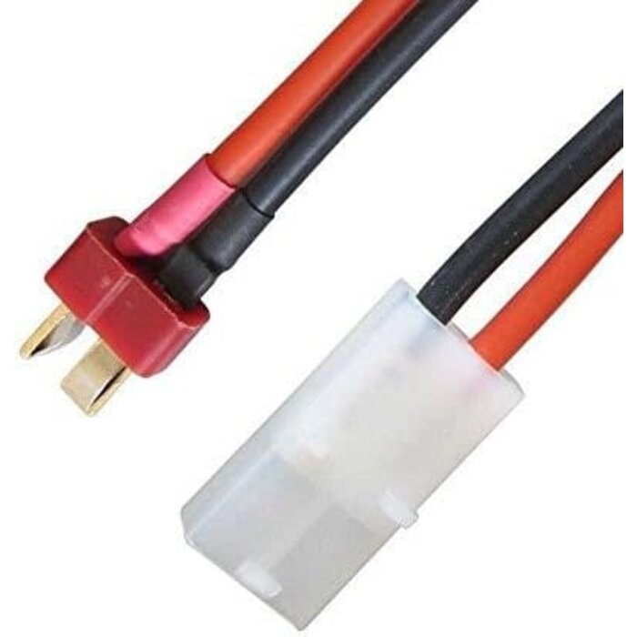 R5237-2 - Share Goo Female Tamiya Connector to Male Deans/T-Plug Cable Adapter for RC ESC Lipo / NiMH Battery Charger Charging